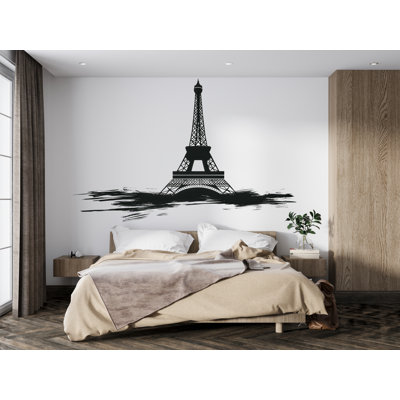Décalcomanie murale Tour Eiffel, autocollant mural Paris, tour, décoration de chambre à coucher française, murale thème voyage, 171 g