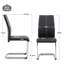 Faux Leather Dining Chair Set with Chrome Cantilever Base-746745580-764837249