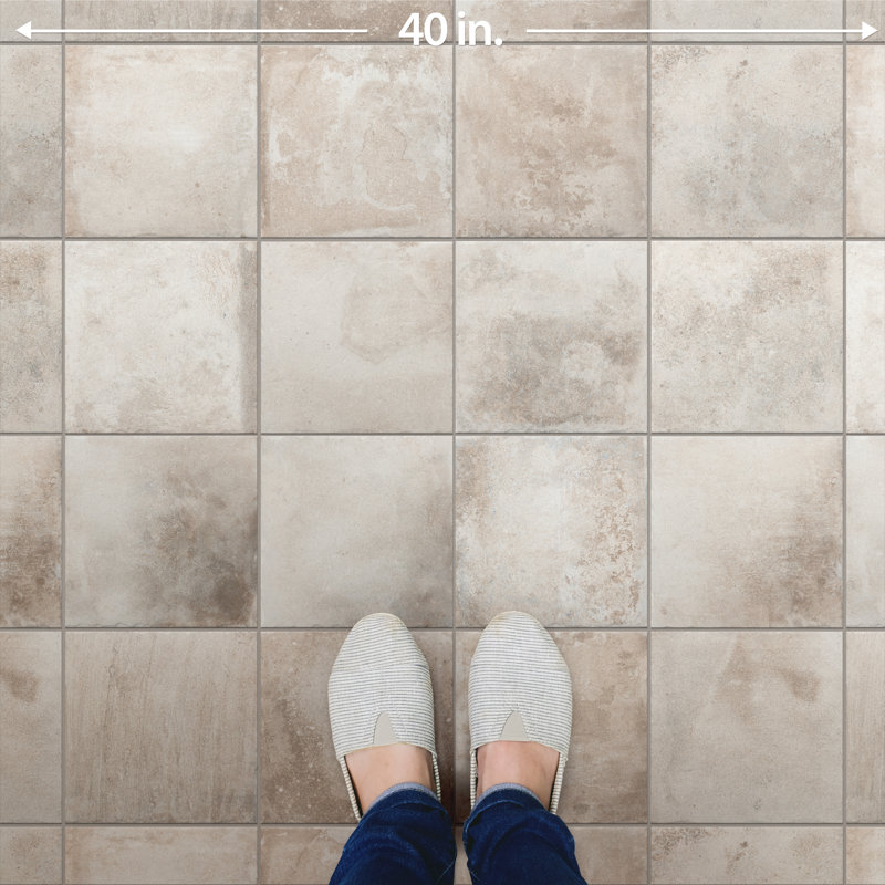 Americana Boston 8-3/4 In. X 8-3/4 In. Porcelain Rustic Wall & Floor Tile