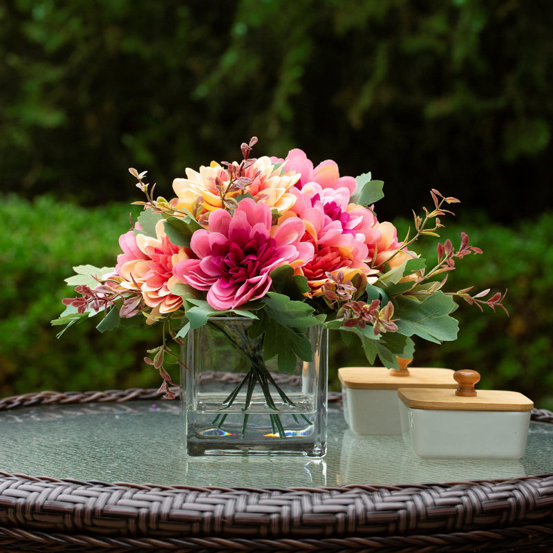 Arrangement floral ou centre de table Lincoln Daisy, Fuchsia