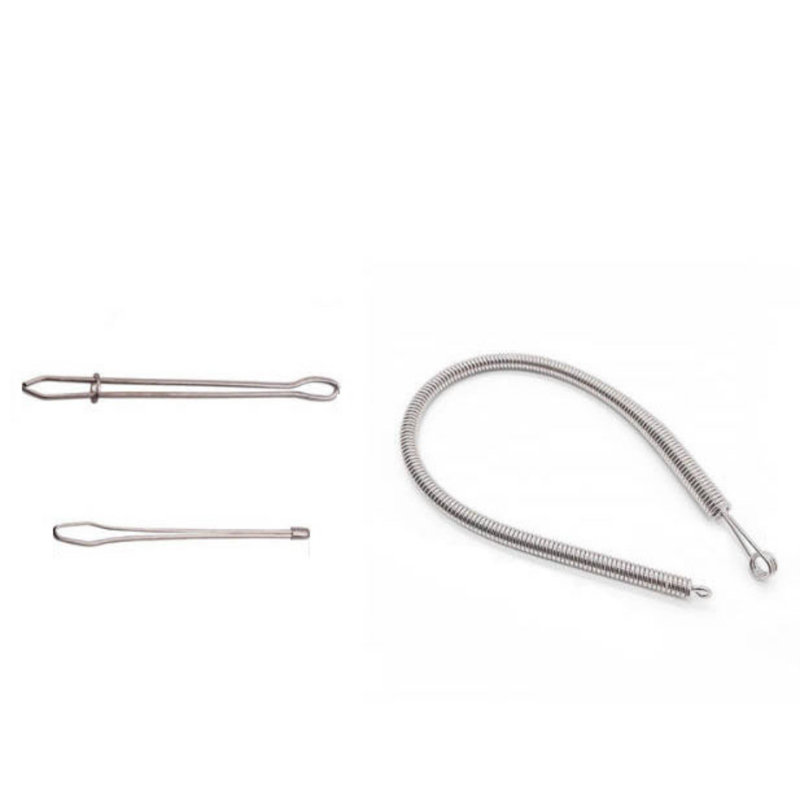 elastic clamp drawstring 3PCS Drawstring Threaders Spring Drawstring Needle Threader DIY Rope Threader Clip Sewing Clips Drawstring Threader Tool Set Insert Drawstring Replacement