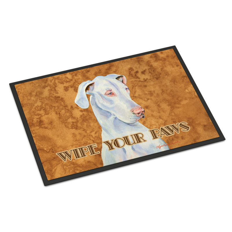 Tapis d’intérieur anti-dérapant blanc superbe, Rectangle 1 pi 6 po x 2 pi 3 po
