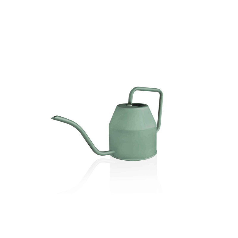 Arrosoir en acier inoxydable de qualité supérieure, 4,7 x 4,7 x 5,1 pouces | Capacité de 40,6 oz liq., Finition verte élégante | Conception durable et résistante à la rouille pour l'intérieur et l'extérieur, parfaite pour les amateurs de plantes 