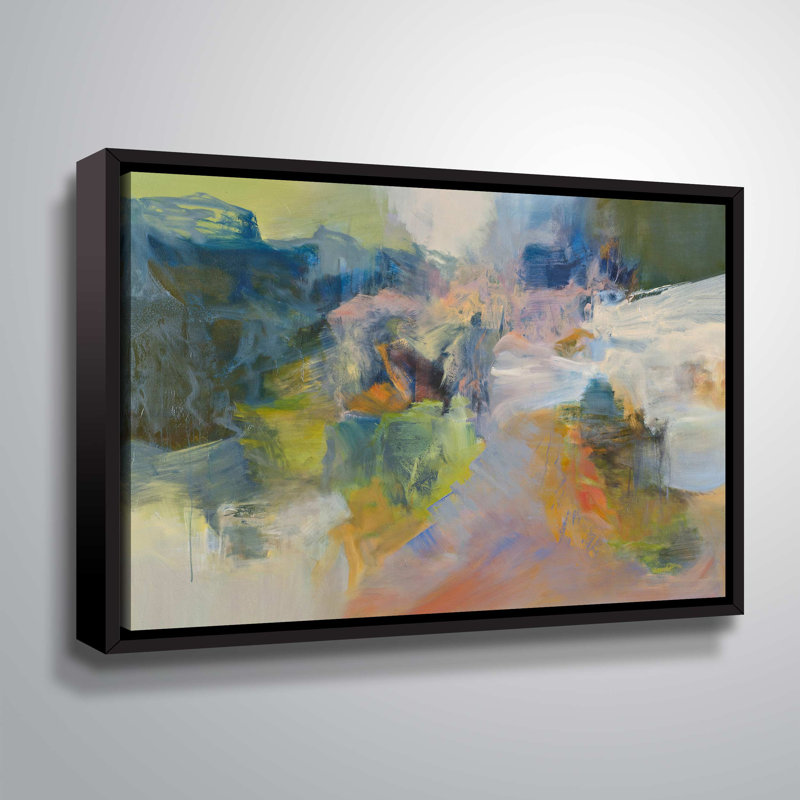 « kaibab »-peinture sur toile, Cadre flottant, H 14 po x l 18 po x P 2 po