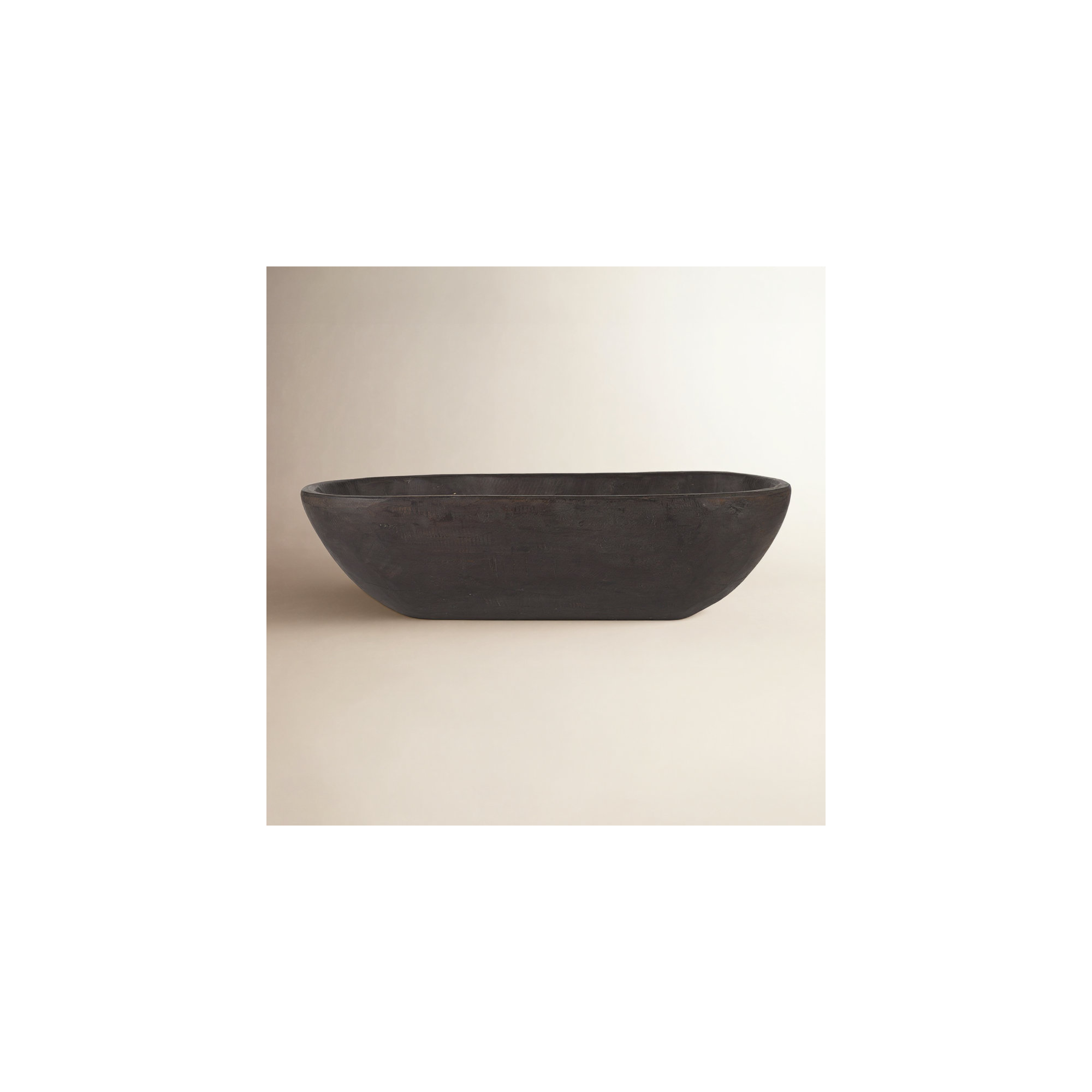 Zandile Wood Decorative Bowl 1, Black/Brown