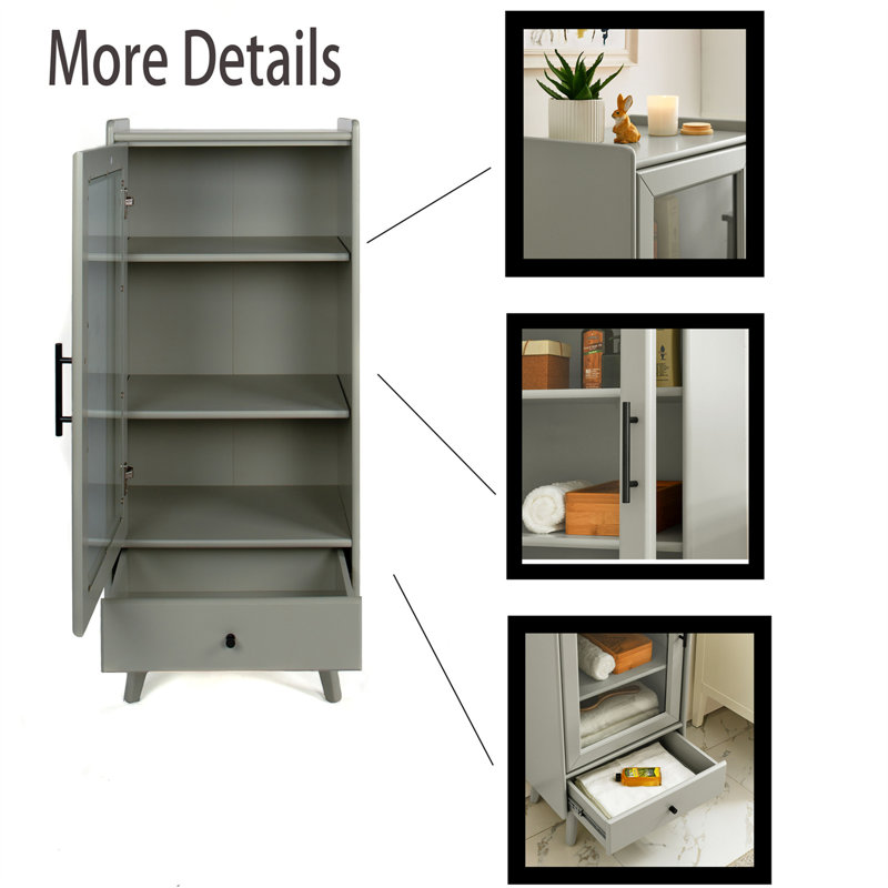 Lauralynn Accent Cabinet, Gray