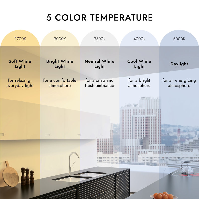 1 - Light LED Flush Mount, Black