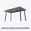 Ensemble de table de salle à manger 5 pièces, table rectangulaire extensible, 4 chaises rembourrées avec pieds en métal-1265780583-1265780585