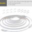 Outdoor 300 - Bulb 196.8" Plug-In LED Rope String Light