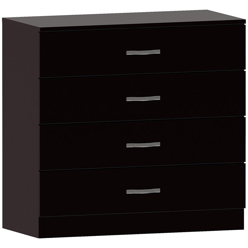 Maybery 4 Drawer Chest, Black