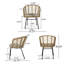 Chaise de patio avec coussins Peays