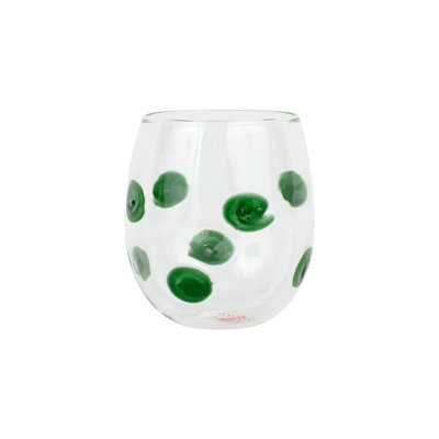 Verre à vin sans pied Drop Green