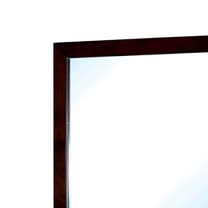 Miroir pour commode Hando, 43 po x 23,50 po, Cerisier