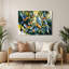 «Birds Rainbow Lorikeet», art mural en métal bleu-542366078