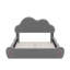 Grand lit plateforme tapissier avec tête de lit et poche arrondie-1000191485