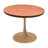 36" Round Dining Table With MDF Top And Wood Transfer Pedestal Base For Modern Kitchen And Dining Room-1099531407-1099531402