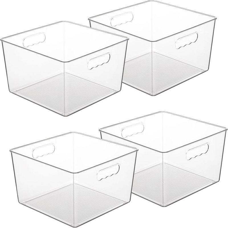 4-pack Extra Large Clear Storage Bins