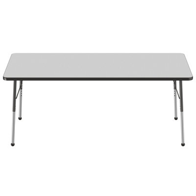 Rectangle T-Mold Adjustable Height Activity Table