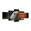 Aigle et drapeau de l'Amérique, 5 pièces-789086381