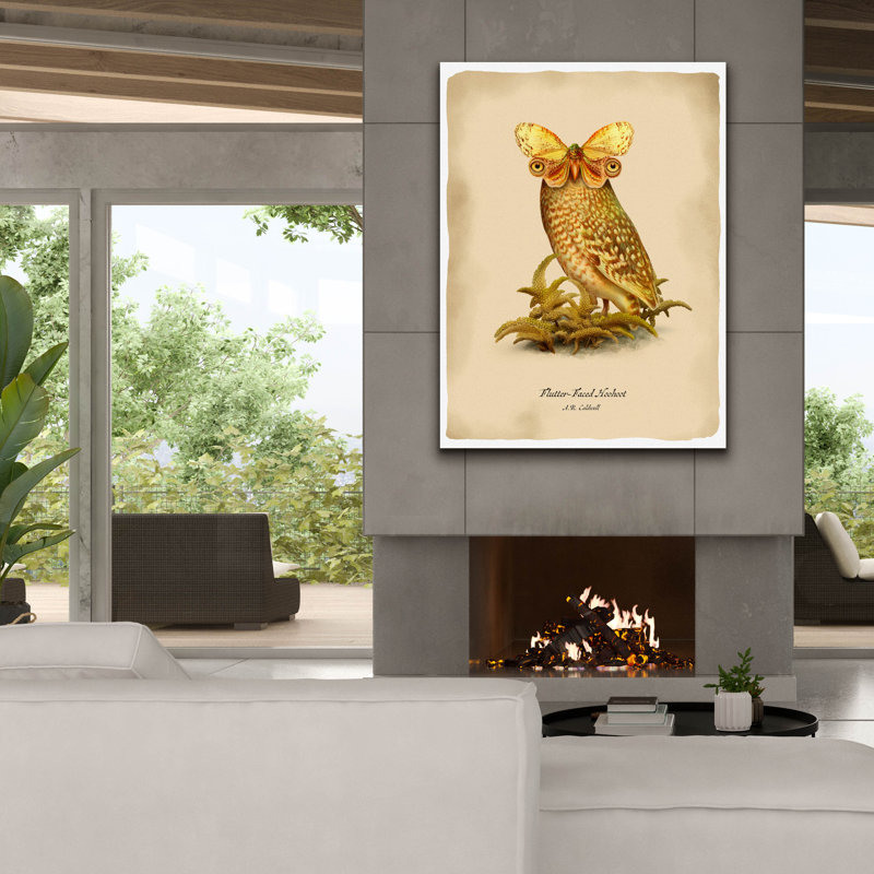 «Hoohoot» par Angela Tannehill, H 54 po x l 40 po x P 1,5 po