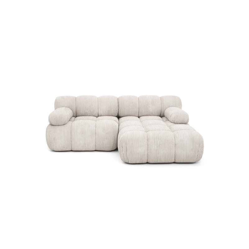 2 Seater Velvet Sofa & Chaise
