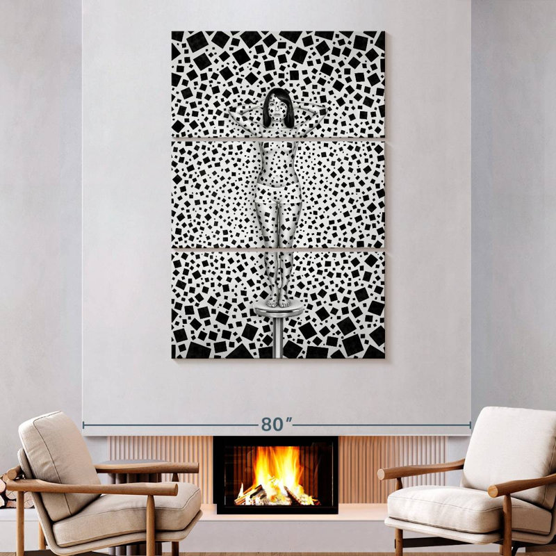 Senne Less Is More Illusion, 74" H x 48" W