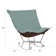 Puff Scroll Sterling Rocking Chair