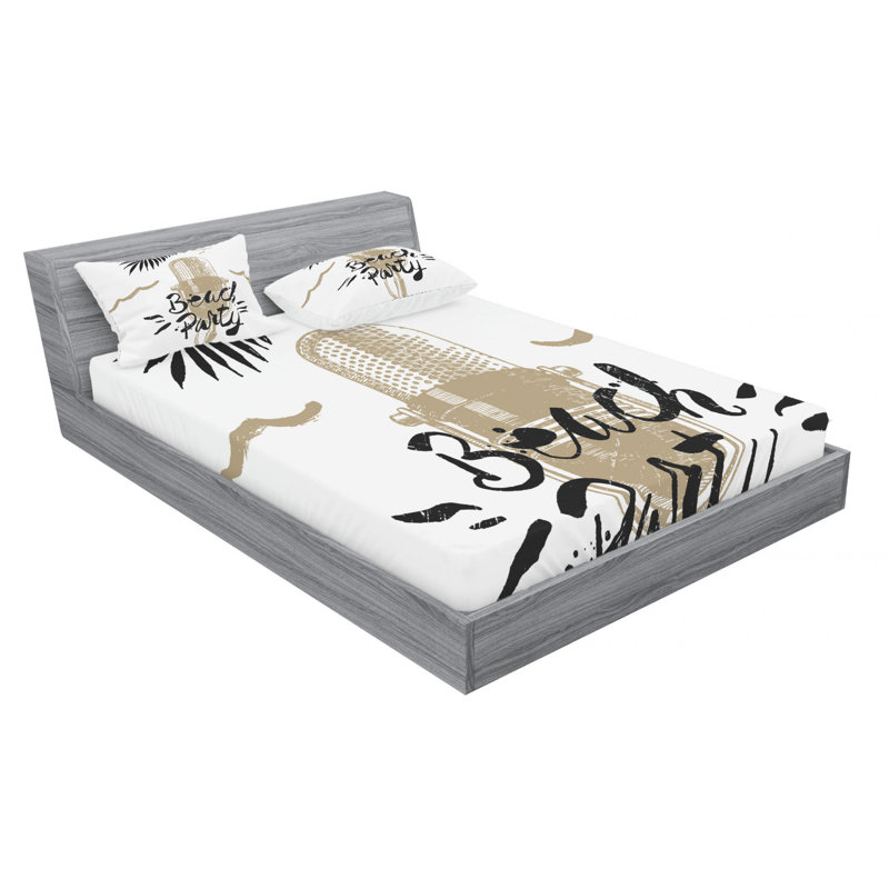 Microfiber Sheet Set, Queen Sheet Set with Fitted Sheet