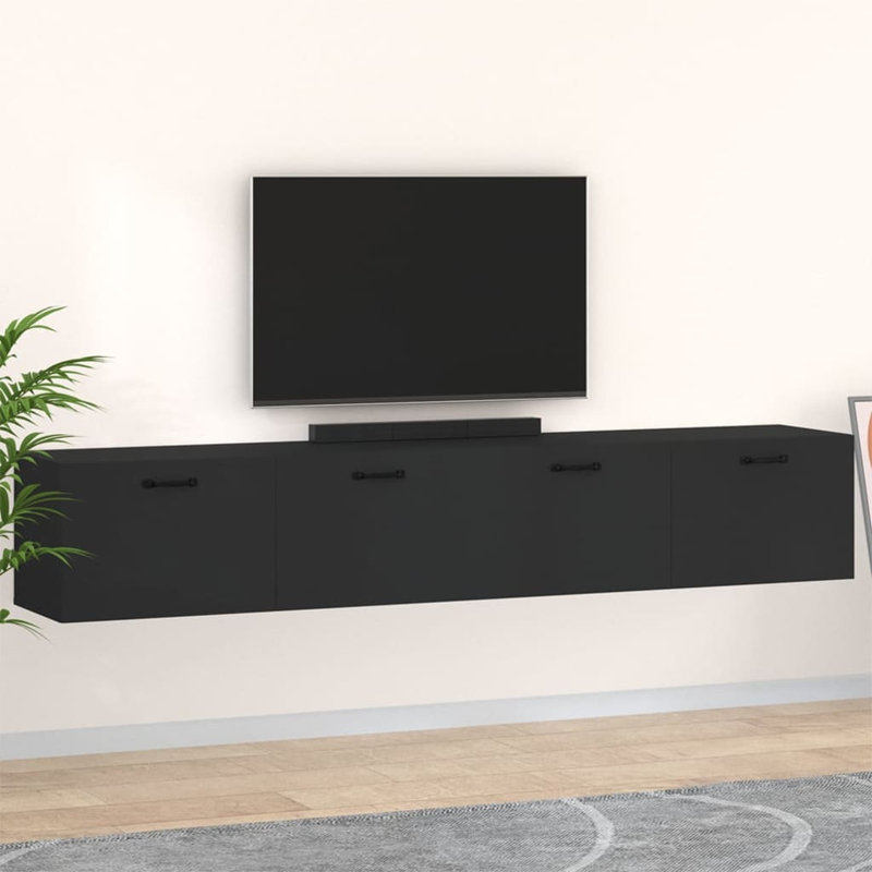 Airion Unfinished Floating TV Stand for TVs up to 43", 35cm H x 100cm W x 36.5cm D, White