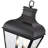Edenton 24" High 3-Light Outdoor Post Lantern - Matte Black