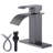 Centerset Single-handle Bathroom Faucet with Drain Assembly-82612560