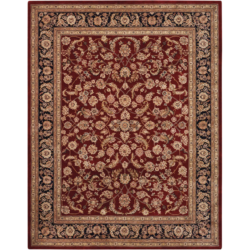 Oakleaf Wool Oriental Indoor Rug, Rectangle 8'6" x 11'6"