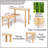 2 Tier Bamboo Corner Shelf, Cabinet Organizer Shelves For Countertop, Adjustable And Moveable Spice Rack For Kitchen,Bathroom,Coffee Area