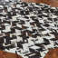 Brooksie Cowhide Geometric Area Rug in Brown/White-1268800283