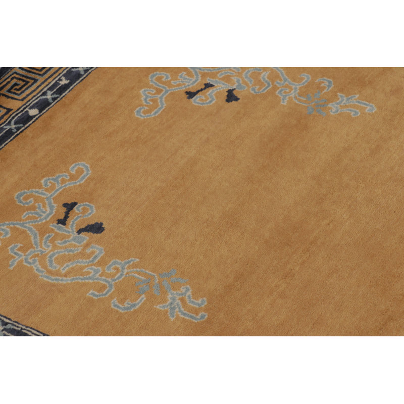 Art Deco One-of-a-Kind 4'4X5'7 Hand Knotted Area Rug