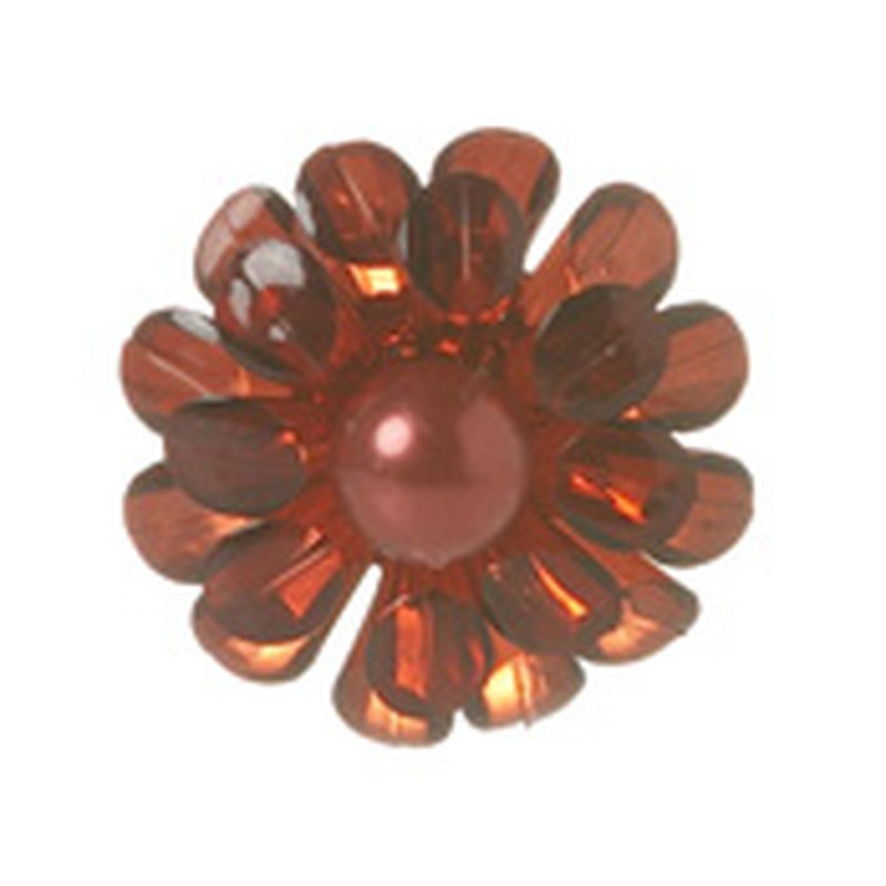 Acrylique fleur, Orangé