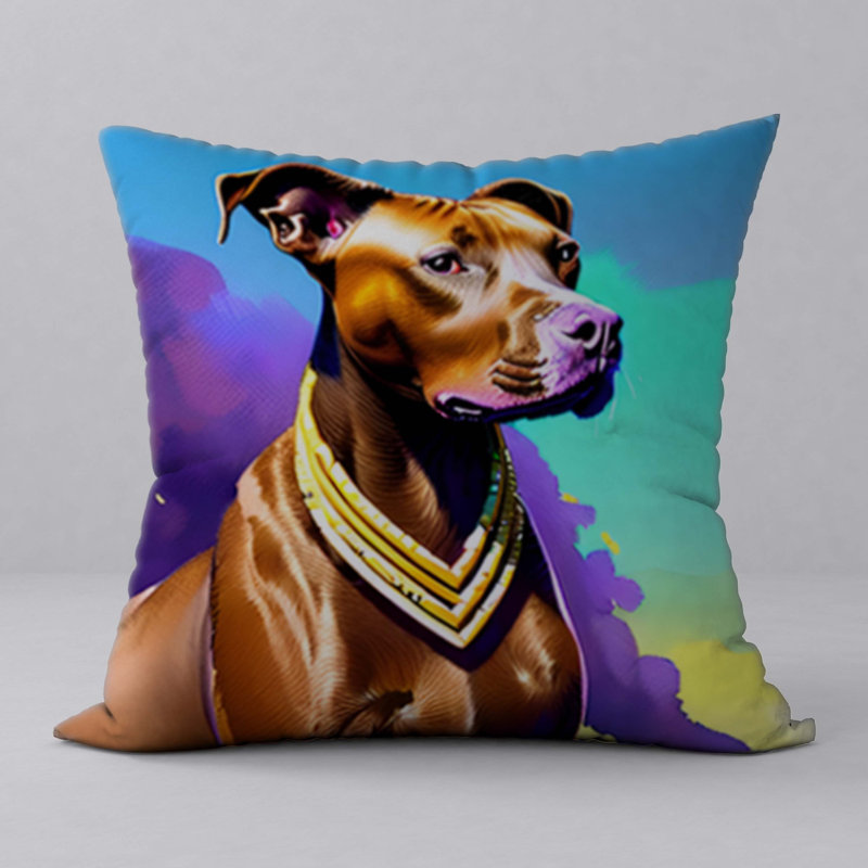 Pillow  New ManosMorenas  Vibrant Character & Patterns/ size 22"x22"