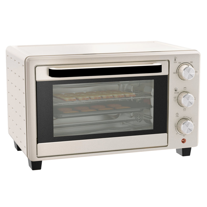 HOMCOM Toaster Oven, Cream