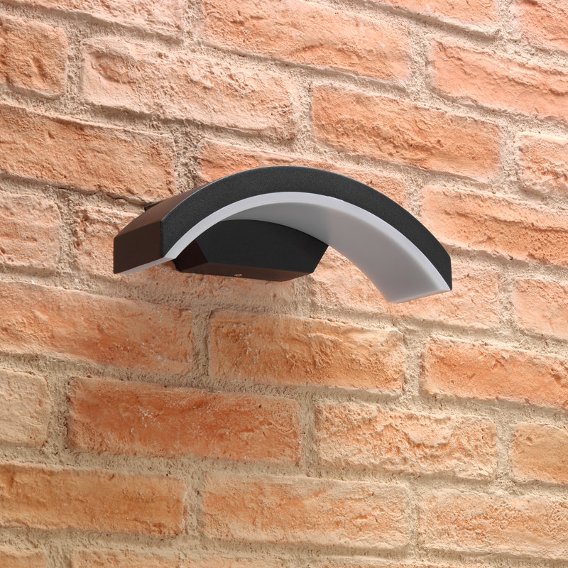 Willacy Black 12.8cm H Integrated LED Outdoor Sconce