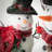 Aleksandra 16"H And 22.5"H Tall Snowman Figure Set Of 2, Christmas Decor