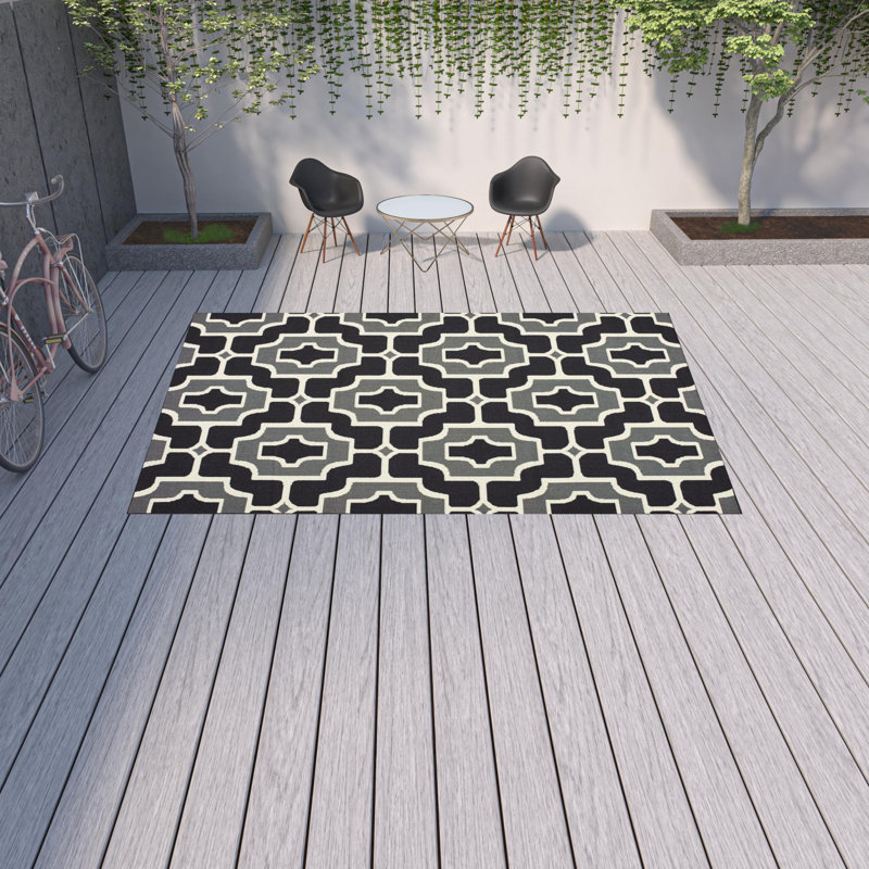 Witherell Geometric Area Rug , Rectangle 8'6" x 13'