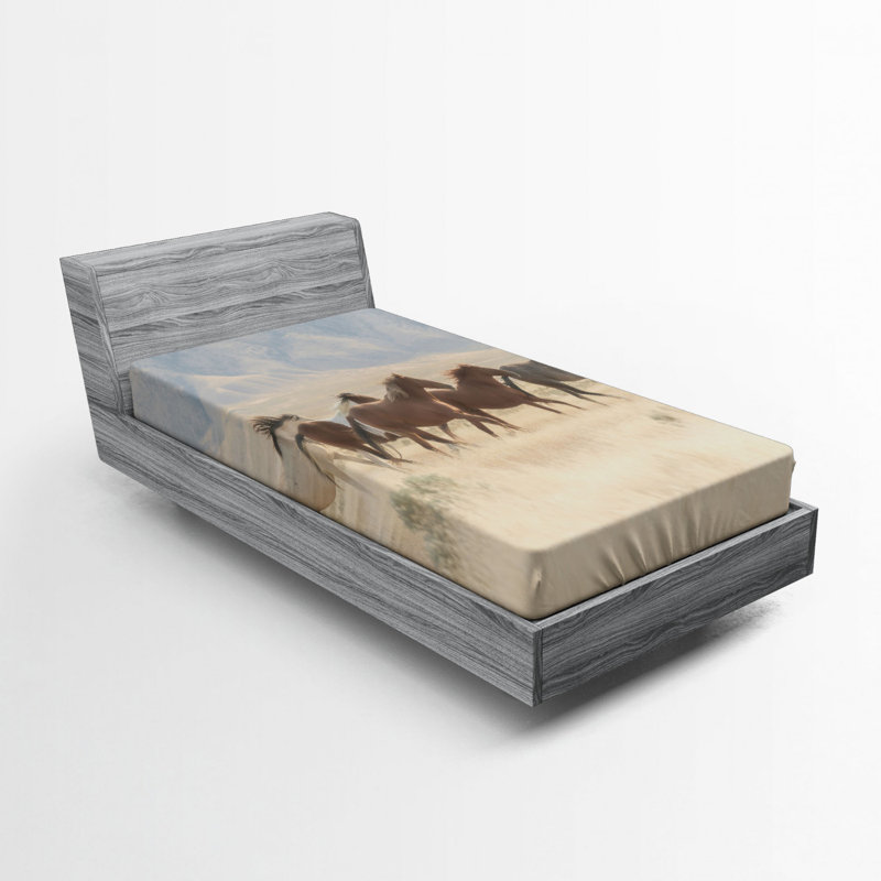 Microfiber Patterned Fitted Sheet, Twin Fitted Sheet