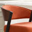 Tabouret de bar pivotant à 360 ° de style Mid-Century courbé moderne avec siège rembourré et dossier ouvert-2102369190