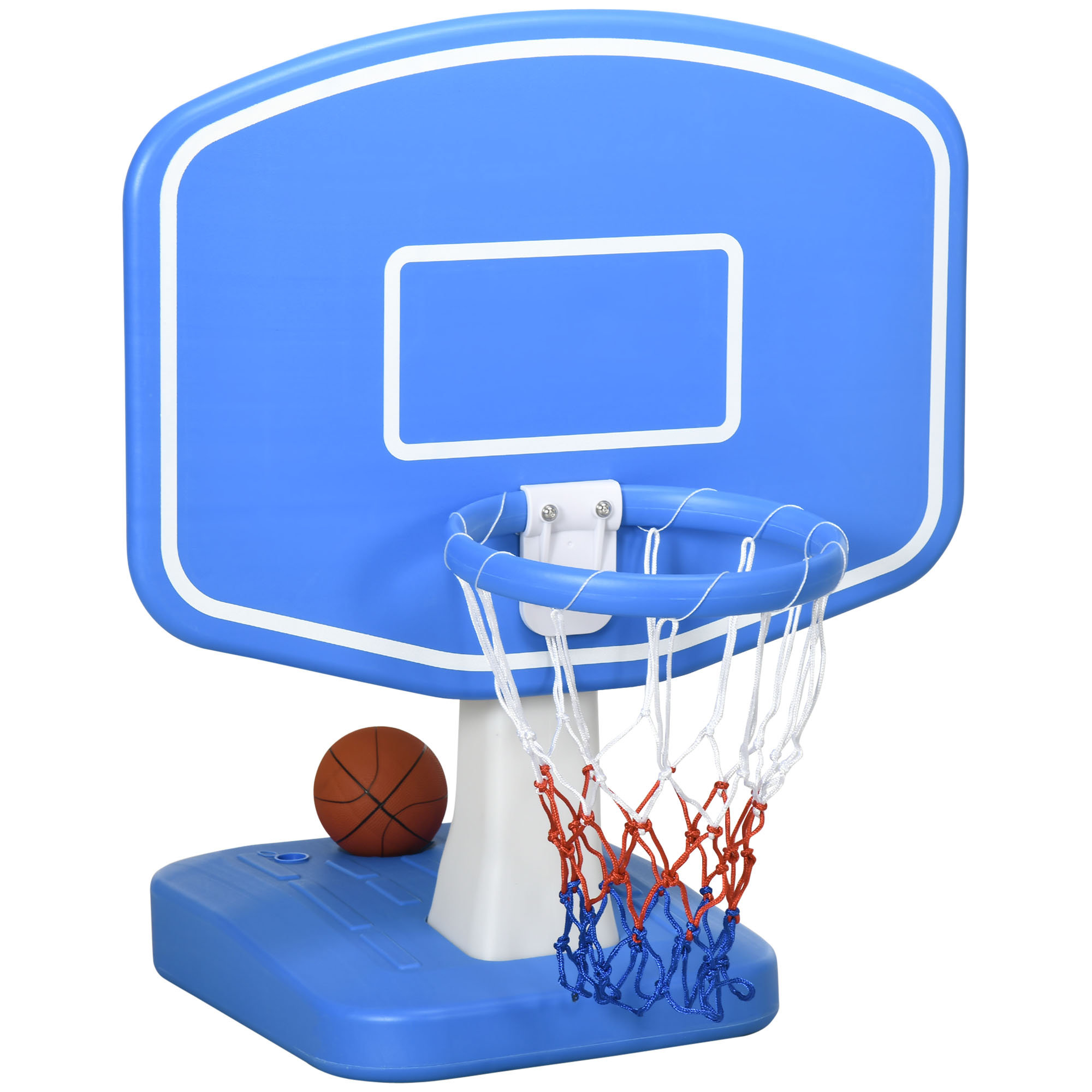 Panier De Basket Flottant Pour Piscine, Avec 3 Ballons Et Pompe, Jeu Aquatique NEUBSAW