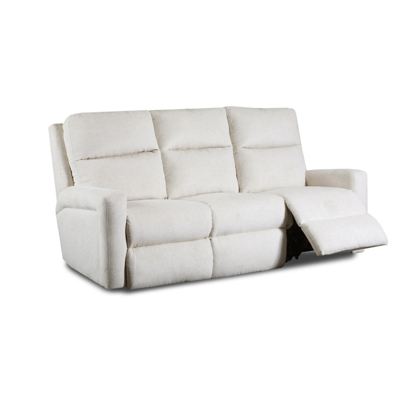 Canapé inclinable 83 po Metro, Manuel, Polyester crème