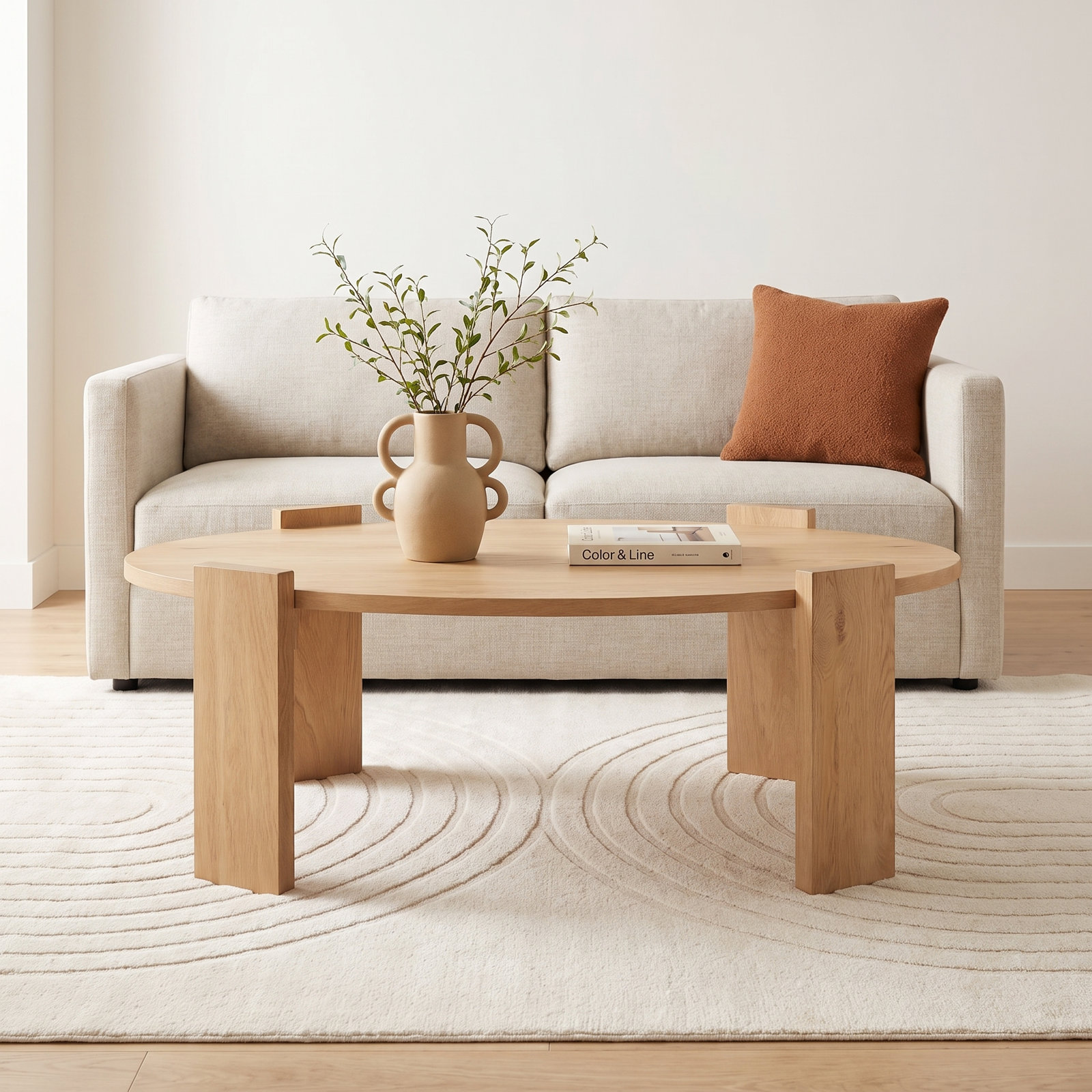 Eben Solid Wood Single Coffee Table