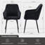 Anquetta Velvet Modern Dining Chairs With Quilted Diamond Pattern Backrest-1553064268