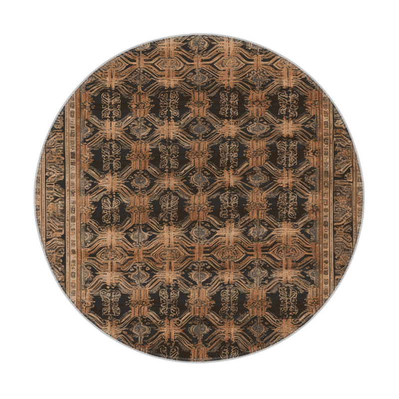 Tapis intérieur et extérieur ArtDeco, Rond 5 pi