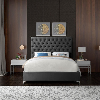 Tête de lit capitonnée Croft Velvet Bed