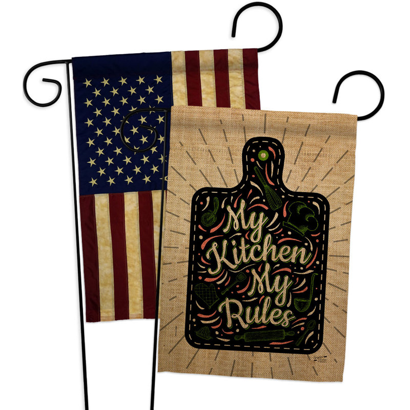 Double Sided 18.5'' H x 13'' W Polyester Garden Flag